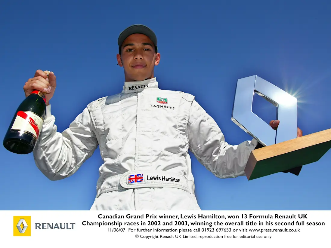 Canadian Grand Prix winner, Lewis Hamilton...