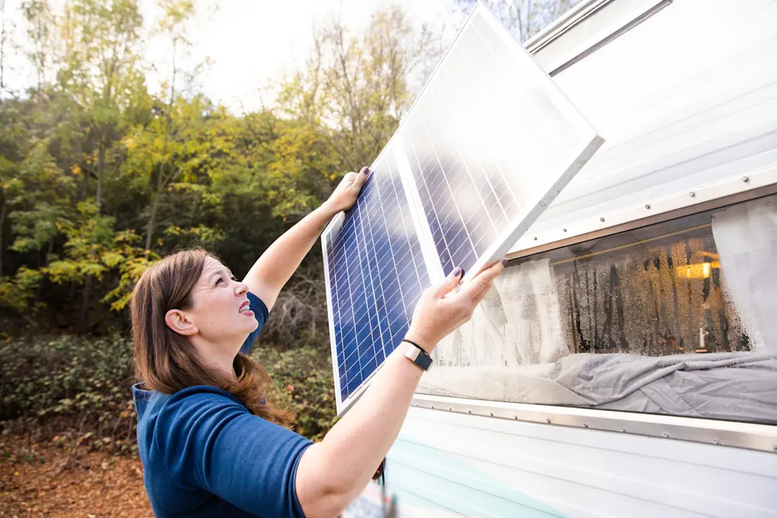 All caravan - solar collector