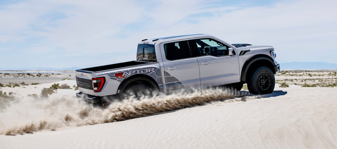 2023 F-150 Raptor R_exterior_ Avalanche Gray_ 04