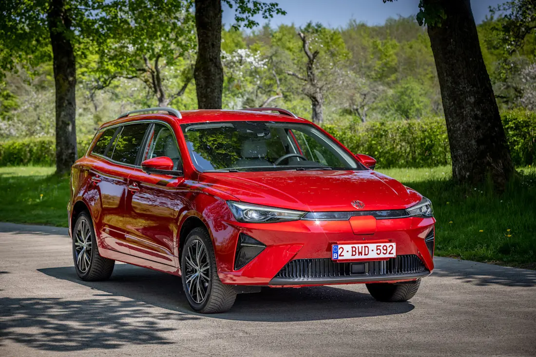 MG MG5 Electric (2022) statisch, vooraanzicht MG MG5 Electric (2022) statisch, vooraanzicht