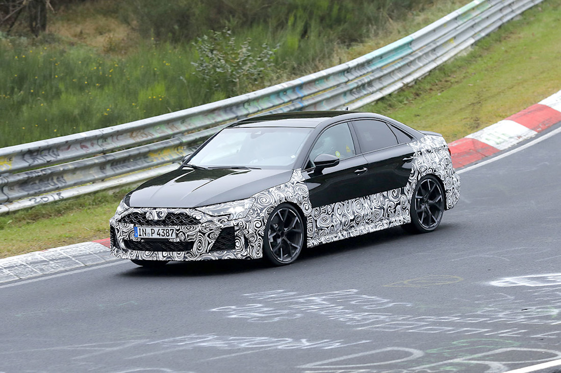 Audi S3 und RS 3 (2024) zeigen sich bei Testfahrten