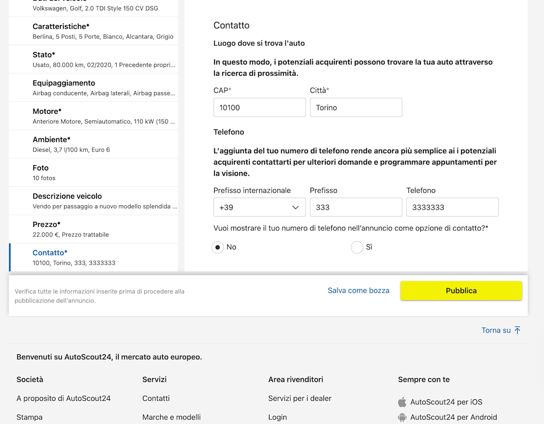 Screenshot 29 annuncio as24 Screenshot 29 annuncio as24
