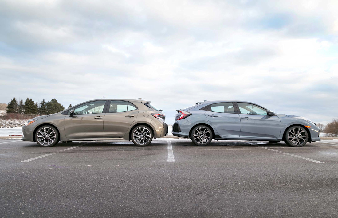 Editorial 2019 honda civic hatchback vs toyota corolla hatchback jw 05 jw