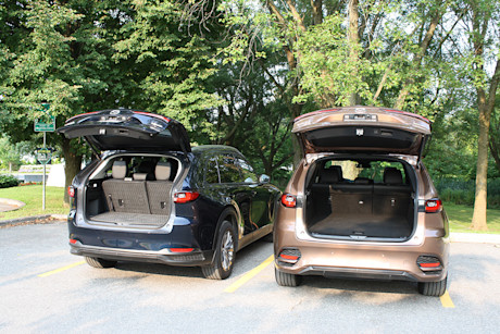 Match comparatif des VUS intermédiaires hybrides rechargeables, Édition 2024: Mazda CX-90 PHEV 2024 vs Mazda CX-70 PHEV 2025 Image