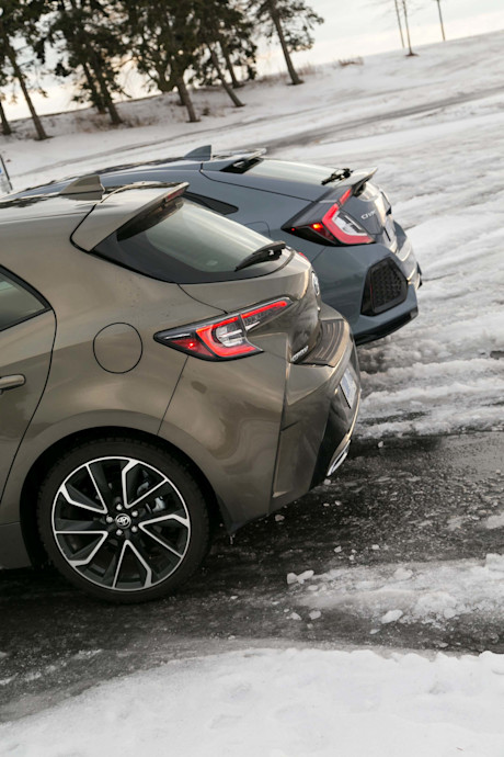 Editorial 2019 honda civic hatchback vs toyota corolla hatchback jw 09 jw