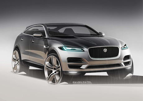 Editorial 01da jaguar f pace design sketch