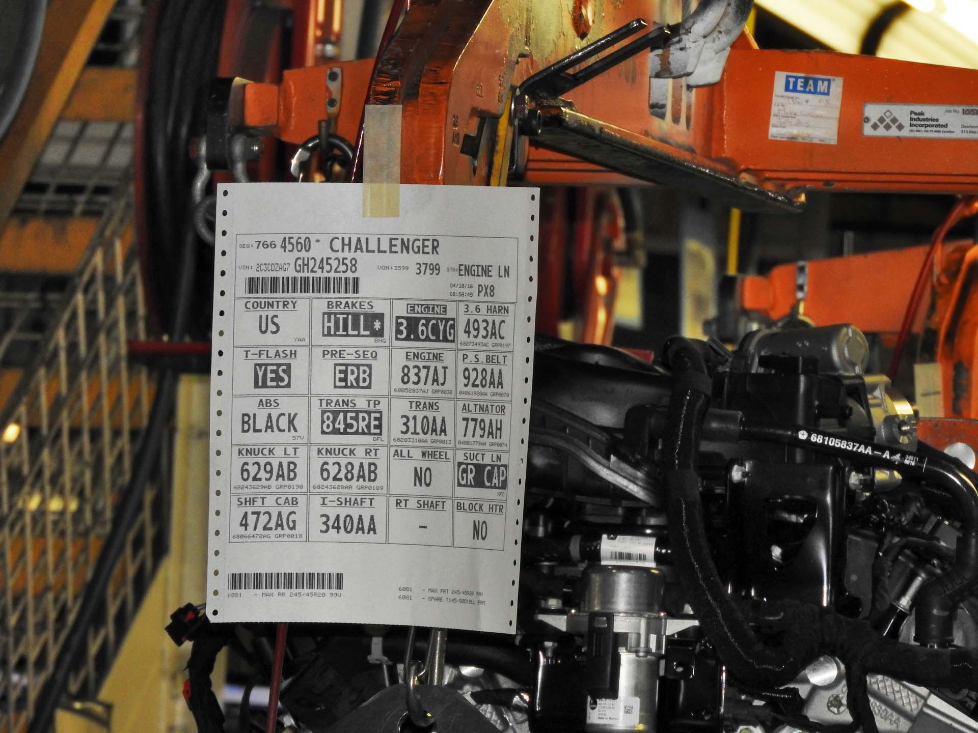 at the Chrysler Brampton Assembly Plant