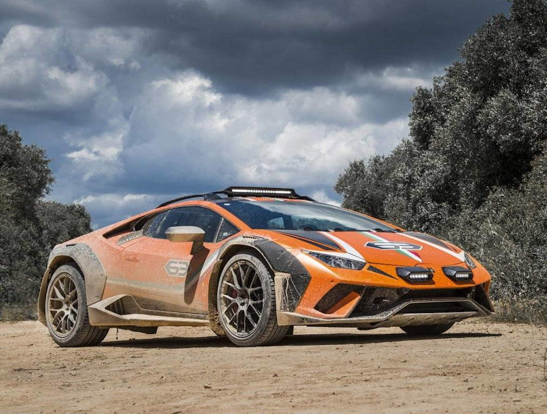 Een Lamborghini Huracán met terreinbanden, spatlappen en 4WD? Die komt eraan!