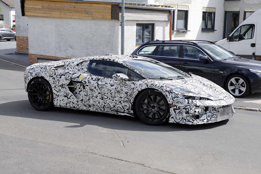 Lamborghini Huracán-Nachfolger zeigt sich auf ersten Bildern