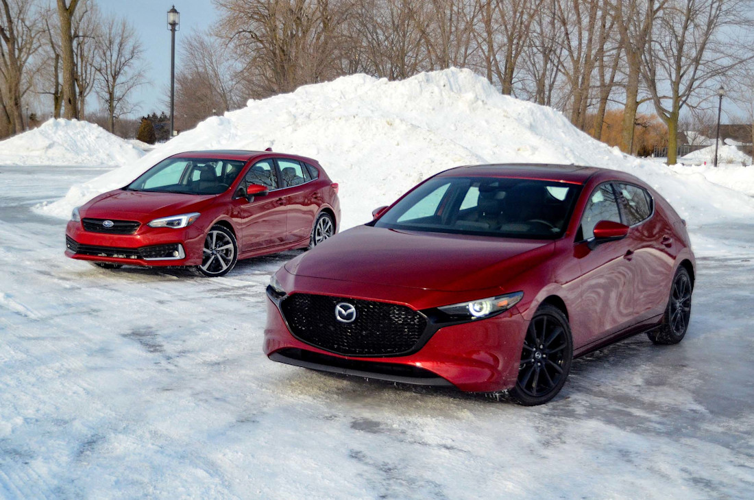 Mazda3 Sport AWD contre Subaru Impreza 2020 : match comparatif Image