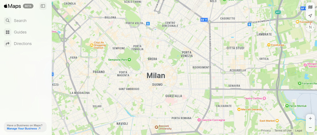 Le Mappe di Apple sbarcano sul web per ottenere indicazioni per spostarsi in auto e a piedi