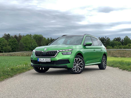Skoda Kamiq Style Rallye Gruen 2020 Front links