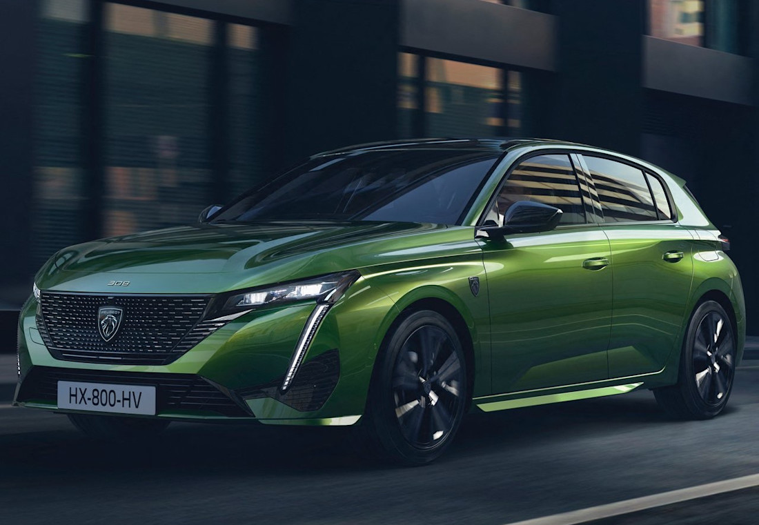 Peugeot-308-2022 frontale Seitenansicht 2