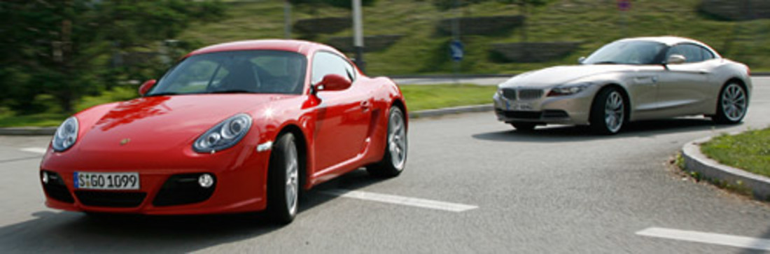 Test comparatif: BMW Z4 vs. Porsche Cayman S – 5,2 contre 5,2