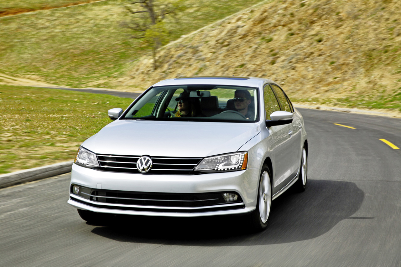 Coursing the winding roads of northern Virginia in the 2015 Jetta TDI reinforces our belief here at AutoTrader that this VW sedan is the class of the field when it comes to solidity, refinement and ride quality. But this is not to suggest the Jetta is stodgy. Far from it. It’s an adept handler with excellent steering and largely unflappable poise. Factor in the effortless shove of the diesel engine, and this TDI gets a decent pace up on these roads. The six-speed manual transmission works a treat with smooth clutch take up and a well defined shifter. Pony up $1400 for the six-speed DSG twin-clutch auto transmission. The cabin is remarkably quiet, and as with all VW products this Jetta will eat up highway miles in stable serenity.