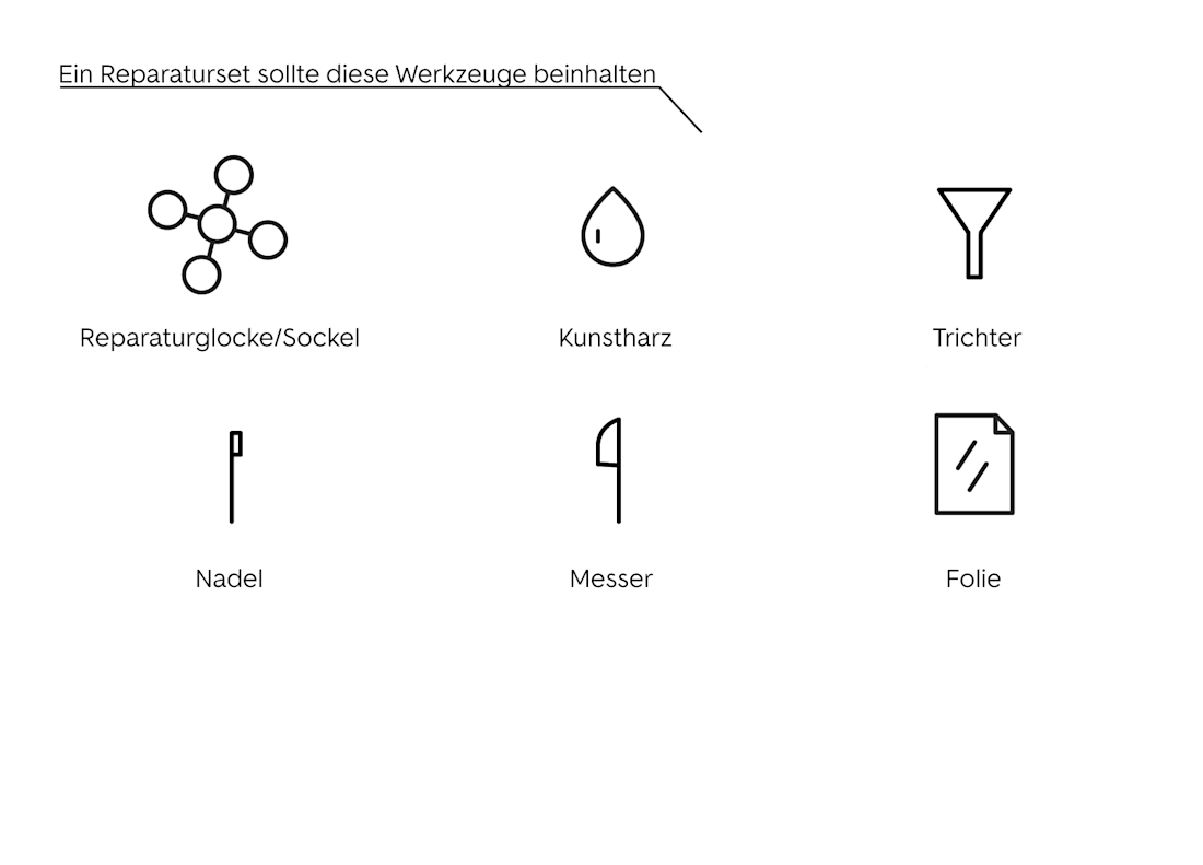 Steinschlag selbst reparieren - Schritt 2