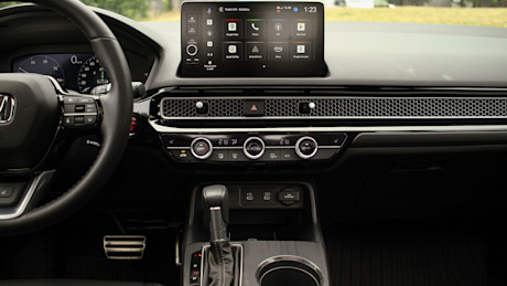 2025 Toyota Prius vs Honda Civic Hybrid Comparison Test Image