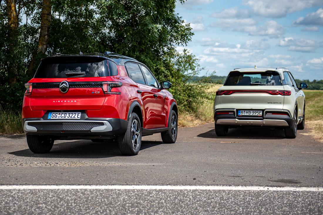 Vergleichstest Citroën e‑C3 Aircross & BYD Atto 2: Was bist du?