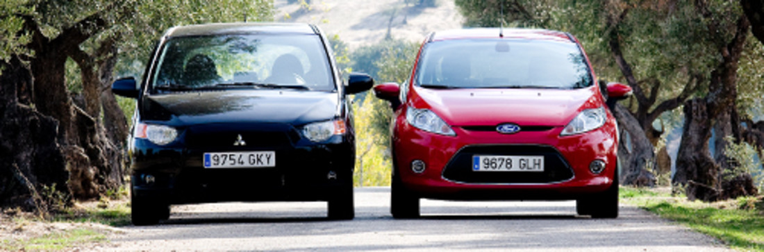 Comparativa: Ford Fiesta Vs. Mitsubishi Colt – Mucho más que utilitarios