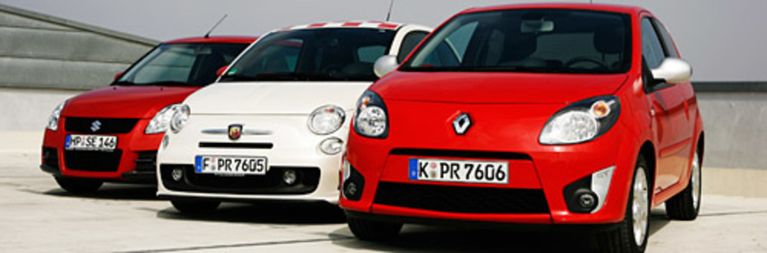 Comparativa: Abarth 500 vs. Renault Twingo GT vs. Suzuki Swift Sport – ¿Quién es el más deportivo?