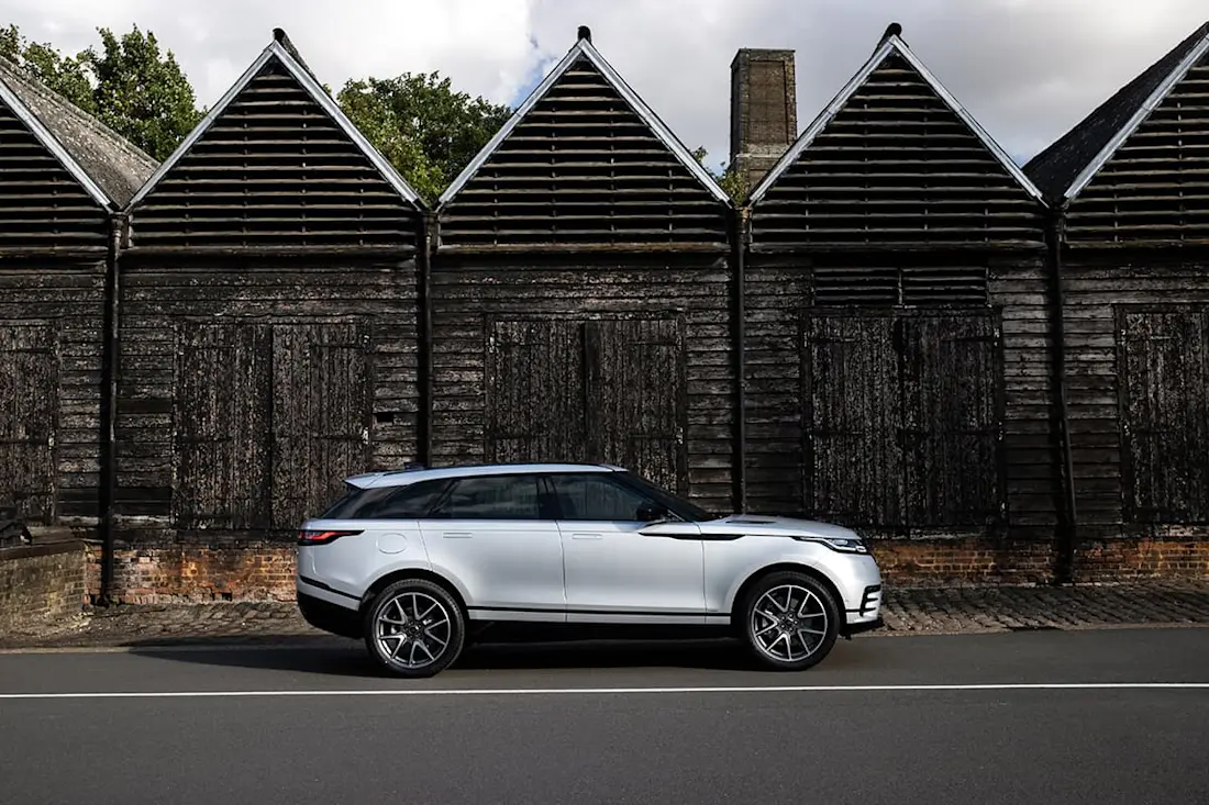 Range Rover Velar P400e 2021 statisch profiel Range Rover Velar P400e 2021 statisch profiel