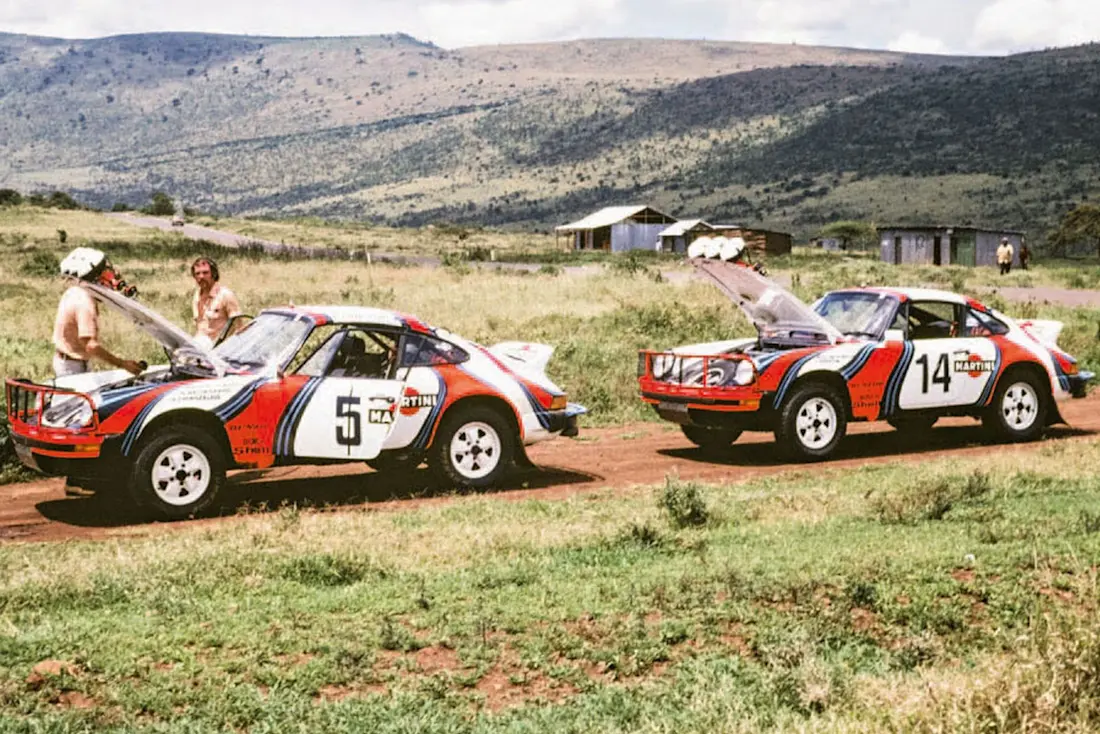  Die Originale von 1978: Hier zu sehen die beiden aufgebauten 911 SC Gruppe 4 des Martini Racing Teams. © Porsche AG