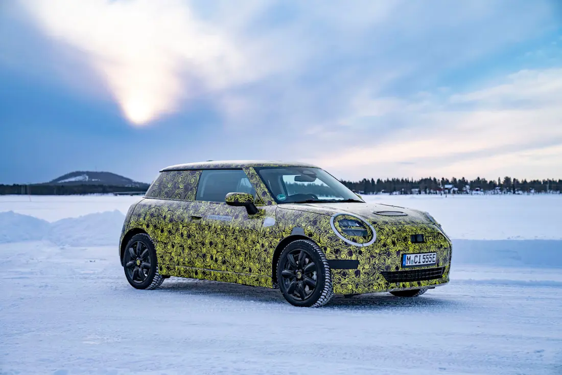Mini Hatch preview (2023) statisch, vooraanzicht Mini Hatch preview (2023) statisch, vooraanzicht