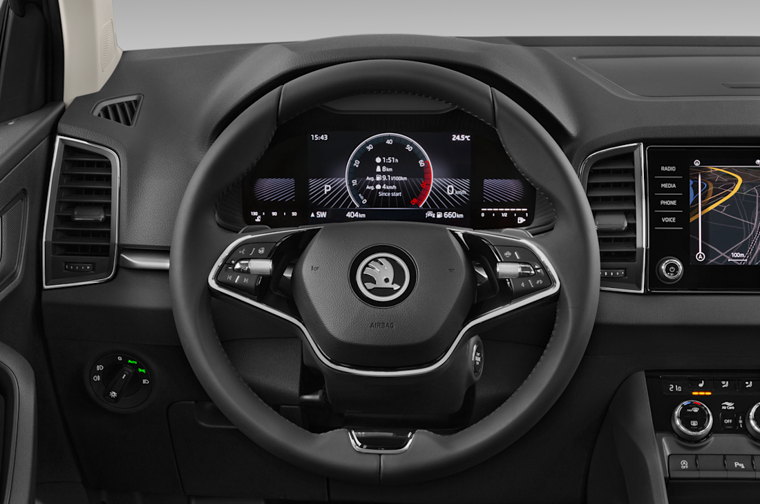 Skoda Karoq lenkradansicht