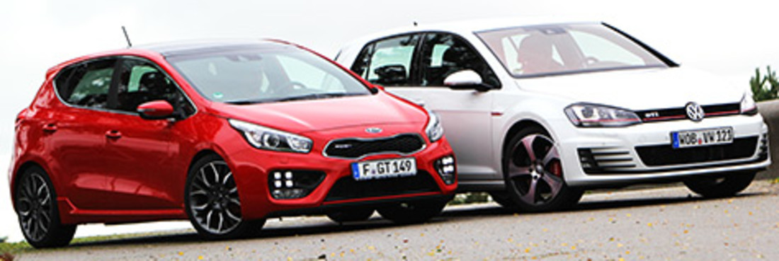 Vergleichstest: Kia Ceed GT vs. VW Golf GTI – Gut gegen besser