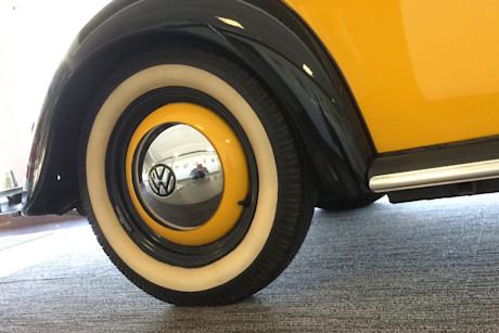 Editorial classic volkswagen beetle wheel jy 01