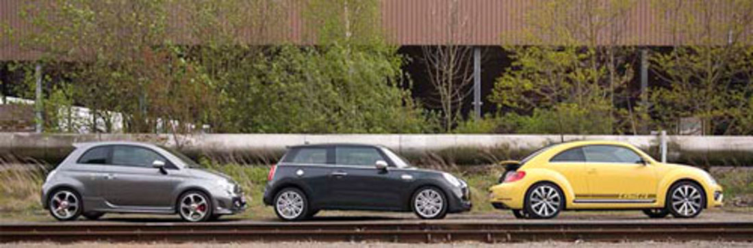 Vergelijkende test: Abarth 595 Competizione - Mini Cooper S - Volkswagen Beetle GSR – Iene miene mutte