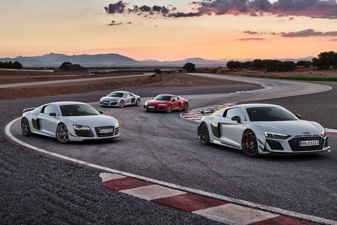 Audi R8 V10 GT RWD und TT RS iconic edition: Legenden auf Abschiedstournee