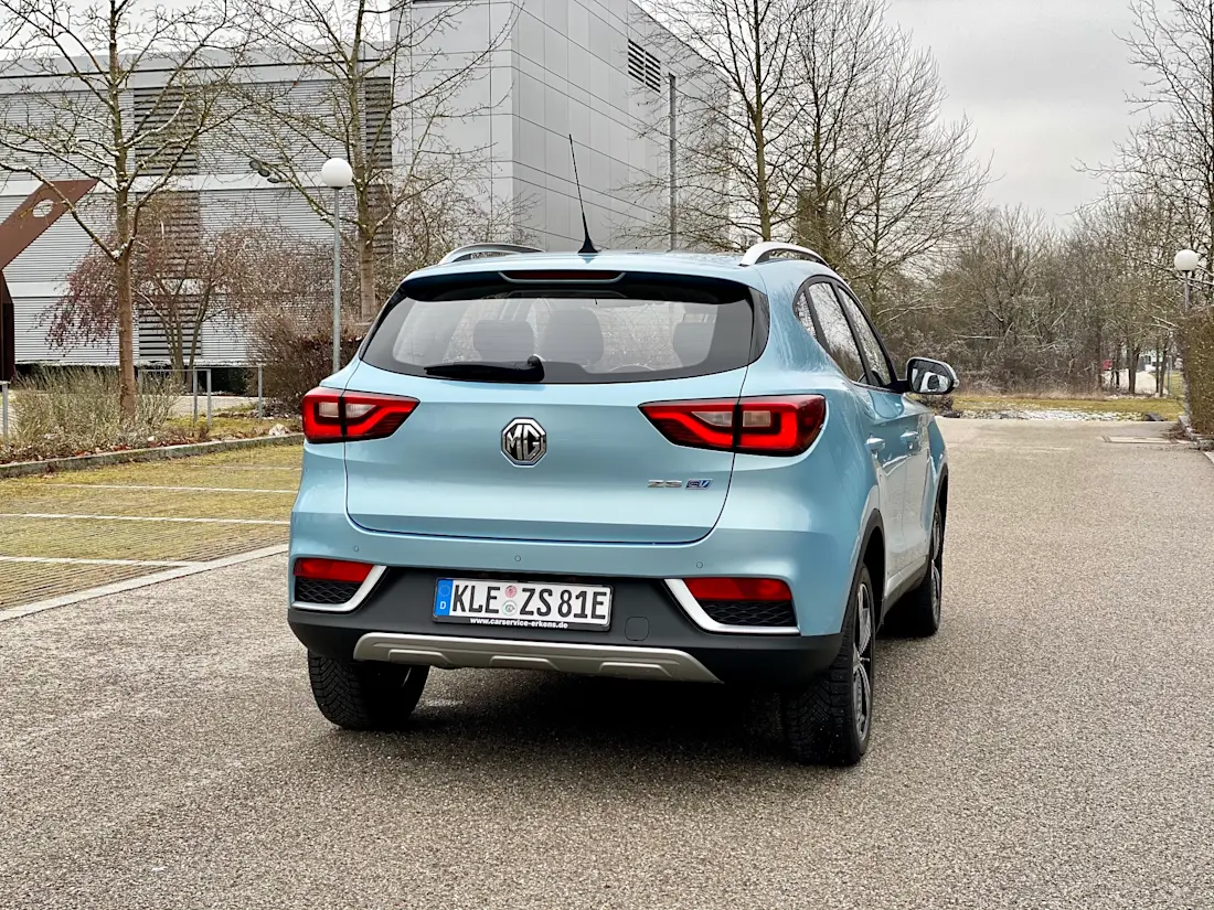 MG ZS EV 2021 Blau HEck