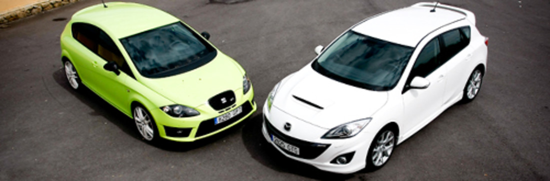 Prueba: Mazda 3 MPS vs. Seat León Cupra R – Dan miedo