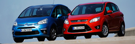 Vergleichstest: Ford C-Max vs. Citroën C4 Picasso – Glücklichmacher (für Vati oder Familie)
