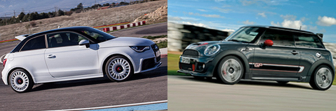 Comparativa: Mini JCW GP vs Audi A1 Quattro – Mucha potencia concentrada en poco espacio