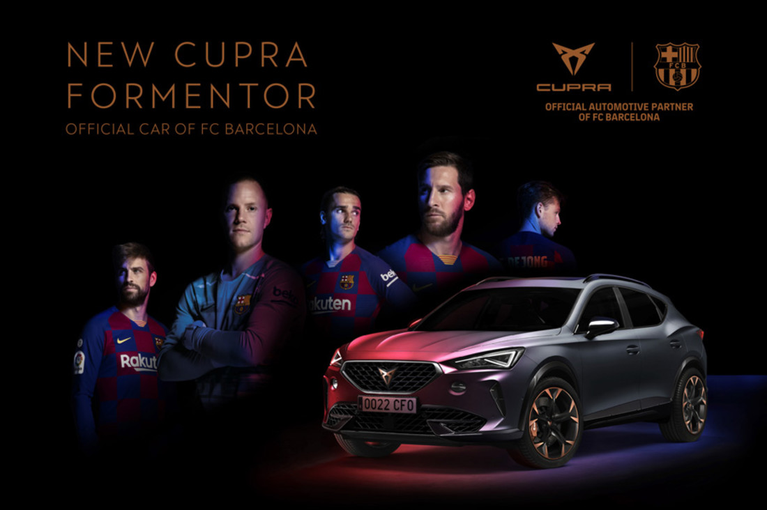 El CUPRA Formentor, coche oficial del FC Barcelona