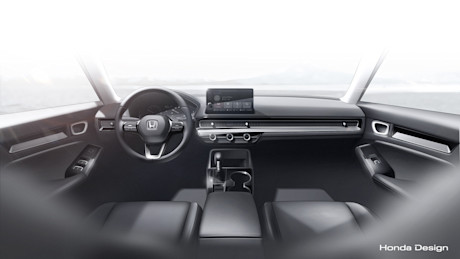 Editorial 09 2022 honda civic prototype interior sketch