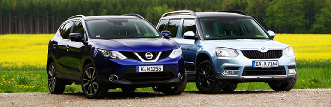 Comparativa: Nissan Qashqai Vs Skoda Yeti – Estilo o practicidad