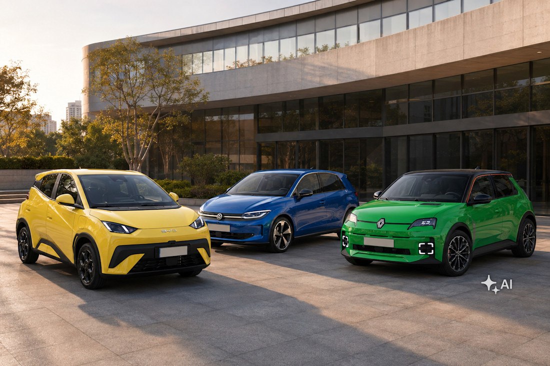 VW ID. Polo vs. Renault R5 vs. BYD Dolphin Surf: Welcher Elektro-Kleinwagen ist die beste Wahl?