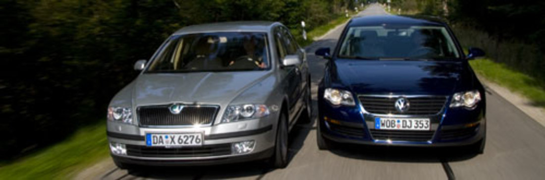 Vergleichstest: Skoda Octavia vs. VW Passat – Mittel oder Klasse?