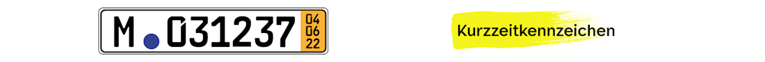 Das Kurzzeitkennzeichen wird bei der Autoüberführung nur in einigen EU-Staaten anerkannt  Das Kurzzeitkennzeichen wird bei der Autoüberführung nur in einigen EU-Staaten anerkannt