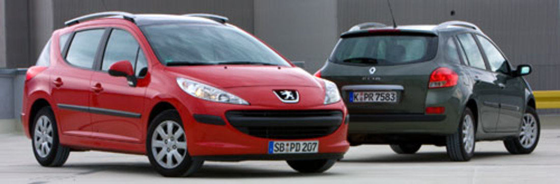 Vergleichstest: Peugeot 207 SW vs. Renault Clio Grandtour – Kleine Laster