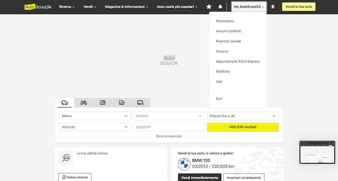 Screenshot 34 annuncio as24