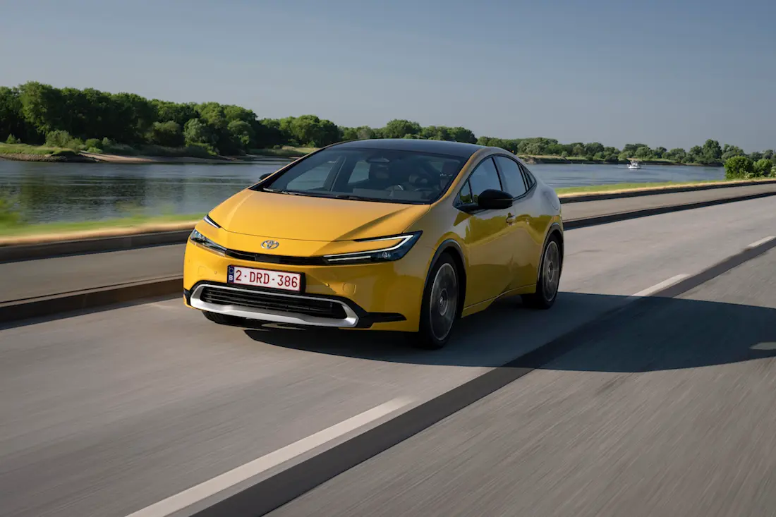 Toyota Prius (2023) dynamic, front view