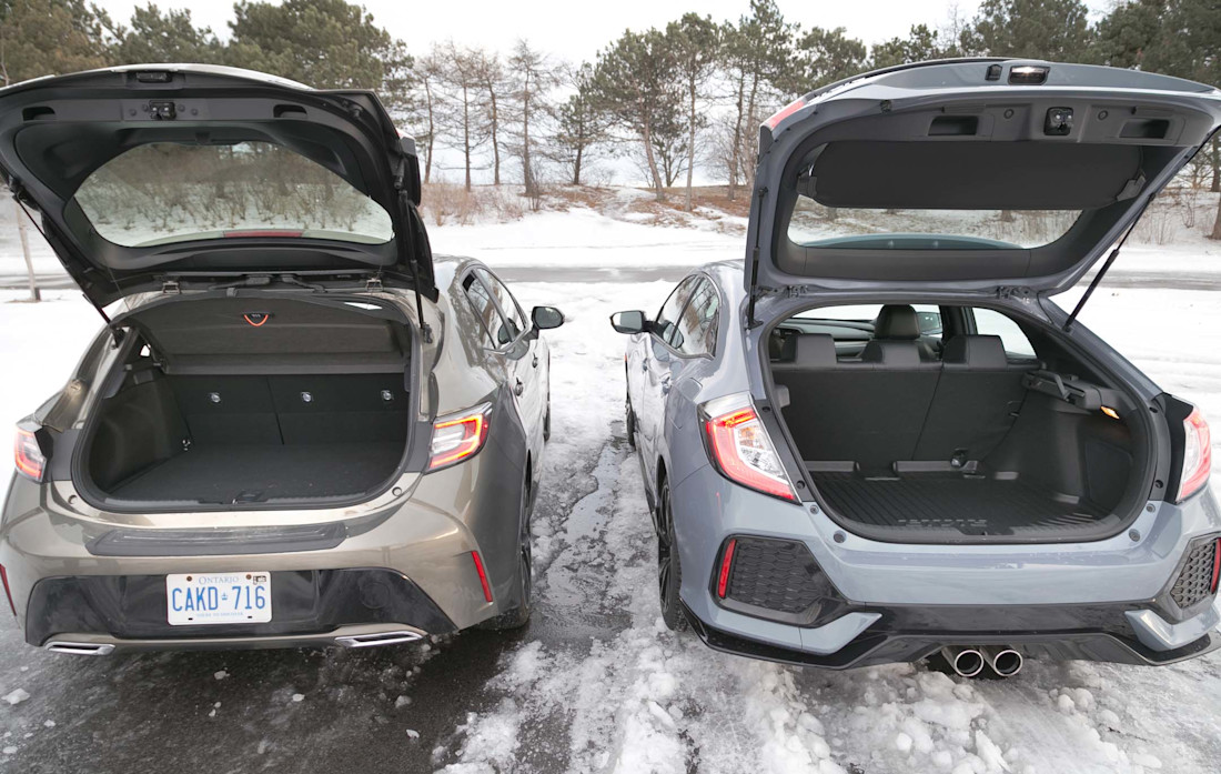 Editorial 2019 honda civic hatchback vs toyota corolla hatchback jw 12 jw