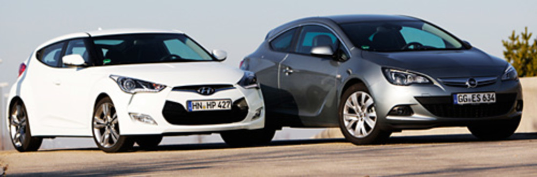 Comparativa: Hyundai Veloster vs. Opel Astra GTC – Tres contra dos