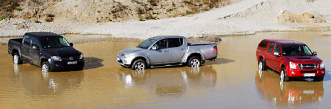 Comparativa: VW Amarok vs. Isuzu D-Max vs. Mitsubishi L200 – La locura 4x4