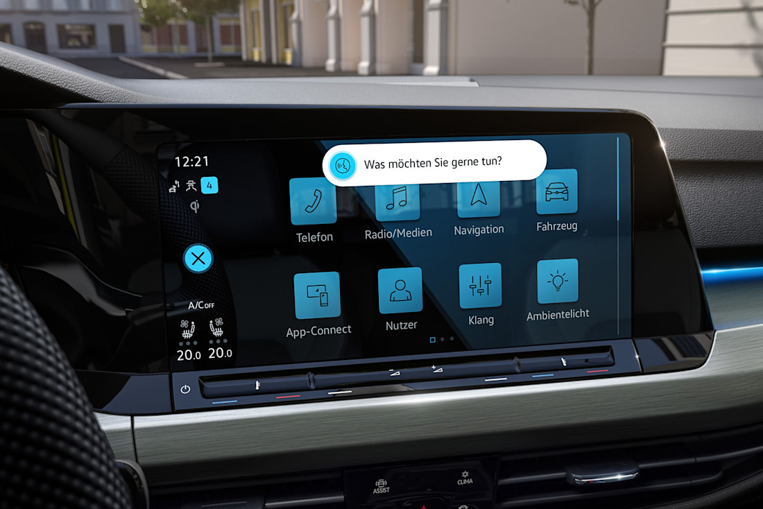 VW Golf 8 mit großem Infotainment-Update