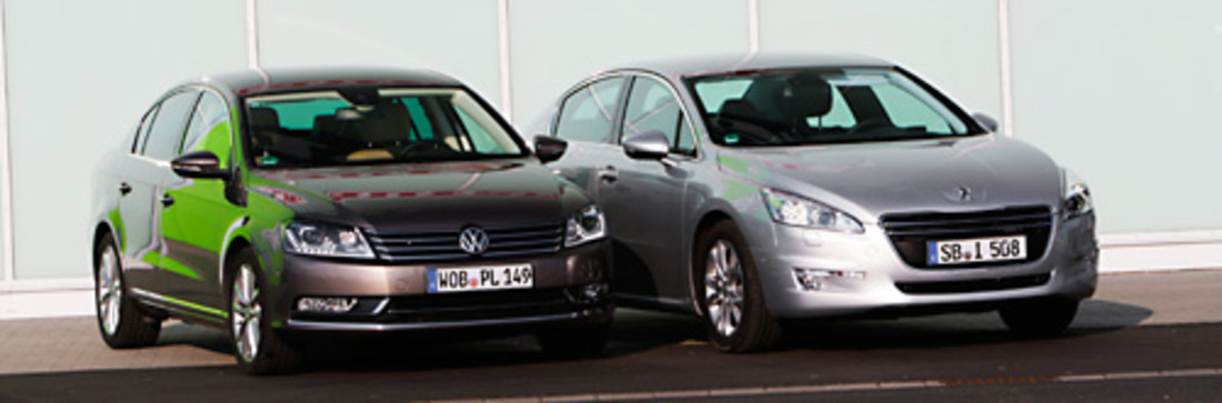 Vergleichstest: VW Passat vs. Peugeot 508 – Aufsteiger-Duell